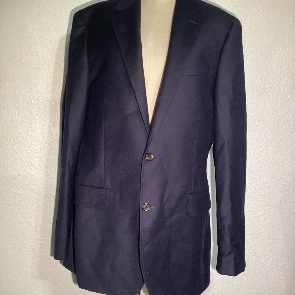 J. Crew Ludlow slim fit navy blue wool blazer jacket size 42L